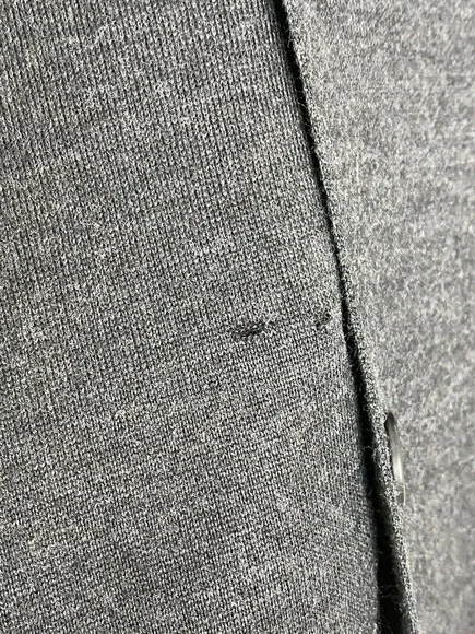 Heather Gray Wool Blend Grandma Collar Button Cardigan Sweater EMI Maglia Sz L - Picture 2 of 6